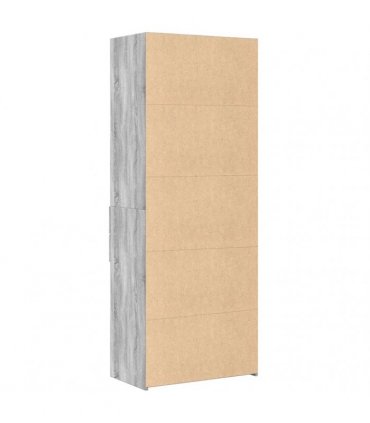 vidaXL Highboard Grey Sonoma 70x42,5x185 cm Engineered Wood