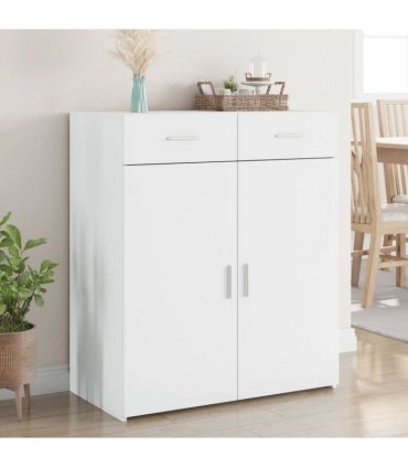 vidaXL Sideboard White 80x42,5x93 cm Engineered Wood
