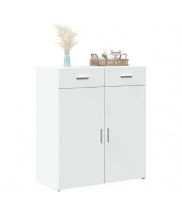 vidaXL Sideboard White 80x42,5x93 cm Engineered Wood
