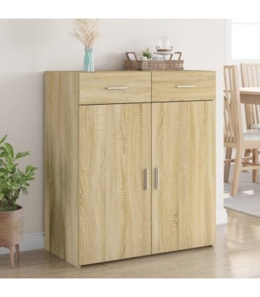 vidaXL Sideboard Sonoma Oak 80x42,5x93 cm Engineered Wood
