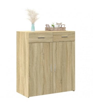 vidaXL Sideboard Sonoma Oak 80x42,5x93 cm Engineered Wood