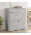 vidaXL Sideboard Concrete Grey 80x42,5x93 cm Engineered Wood