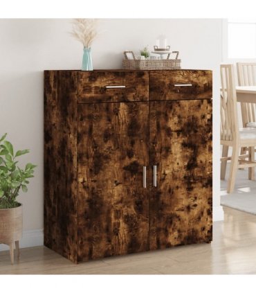 vidaXL Sideboard Smoked Oak 80x42,5x93 cm Engineered Wood