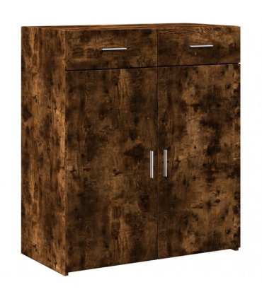 vidaXL Sideboard Smoked Oak 80x42,5x93 cm Engineered Wood