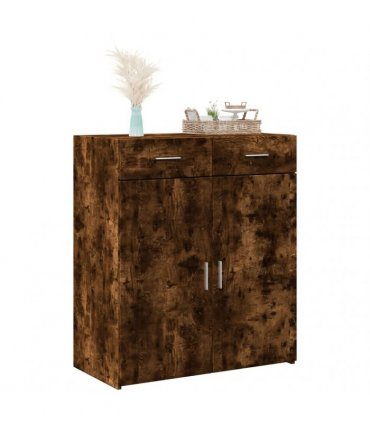 vidaXL Sideboard Smoked Oak 80x42,5x93 cm Engineered Wood