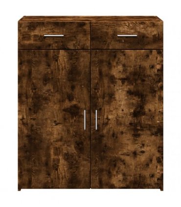 vidaXL Sideboard Smoked Oak 80x42,5x93 cm Engineered Wood
