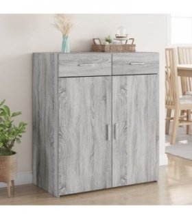 vidaXL Sideboard Grey Sonoma 80x42,5x93 cm Engineered Wood