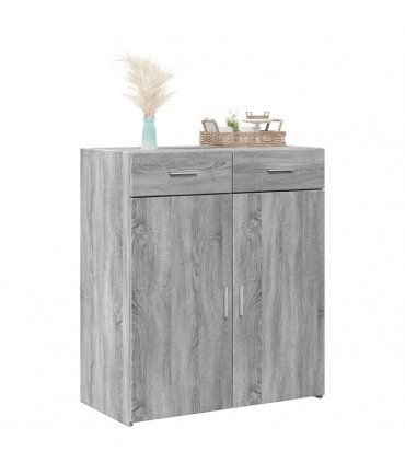 vidaXL Sideboard Grey Sonoma 80x42,5x93 cm Engineered Wood