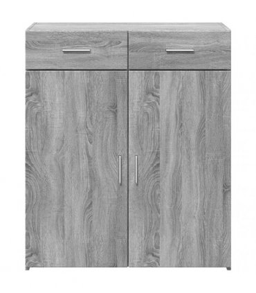 vidaXL Sideboard Grey Sonoma 80x42,5x93 cm Engineered Wood