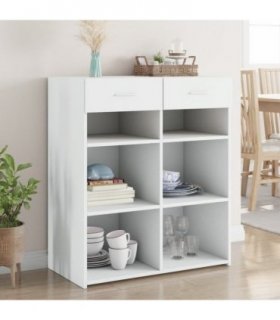 vidaXL Sideboard White 80x42,5x93 cm Engineered Wood