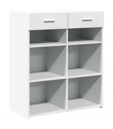 vidaXL Sideboard White 80x42,5x93 cm Engineered Wood