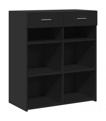 vidaXL Sideboard Black 80x42,5x93 cm Engineered Wood
