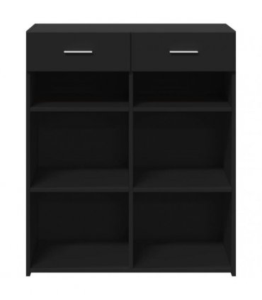 vidaXL Sideboard Black 80x42,5x93 cm Engineered Wood