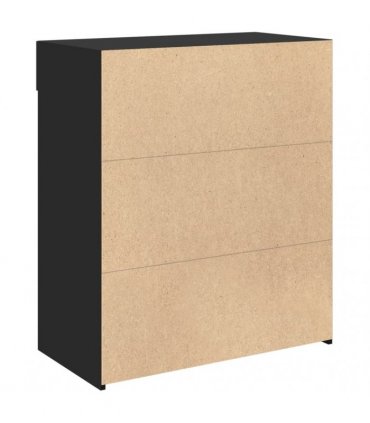vidaXL Sideboard Black 80x42,5x93 cm Engineered Wood