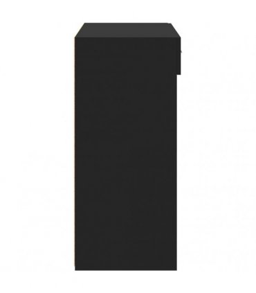 vidaXL Sideboard Black 80x42,5x93 cm Engineered Wood