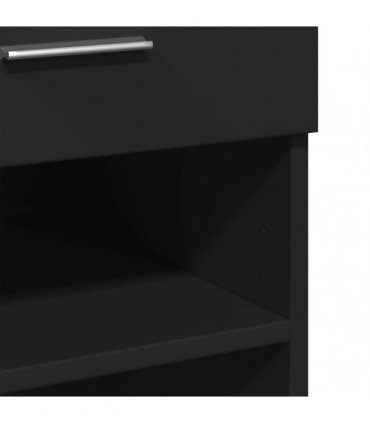 vidaXL Sideboard Black 80x42,5x93 cm Engineered Wood