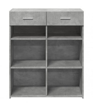 vidaXL Sideboard Concrete Grey 80x42,5x93 cm Engineered Wood