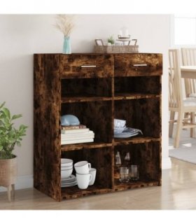 vidaXL Sideboard Smoked Oak 80x42,5x93 cm Engineered Wood