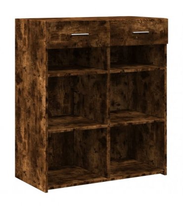 vidaXL Sideboard Smoked Oak 80x42,5x93 cm Engineered Wood