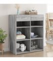 vidaXL Sideboard Grey Sonoma 80x42,5x93 cm Engineered Wood