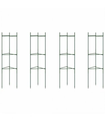 vidaXL Tomato Cages 4 pcs 116 cm Steel and PP