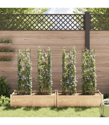 vidaXL Tomato Cages 4 pcs 116 cm Steel and PP
