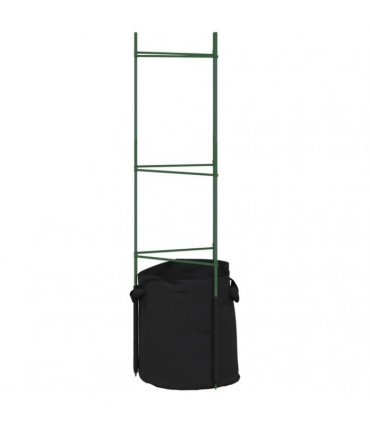 vidaXL Tomato Cages with Plant Bags 6 pcs 116 cm Steel and PP