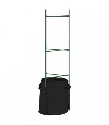 vidaXL Tomato Cages with Plant Bags 8 pcs 116 cm Steel and PP