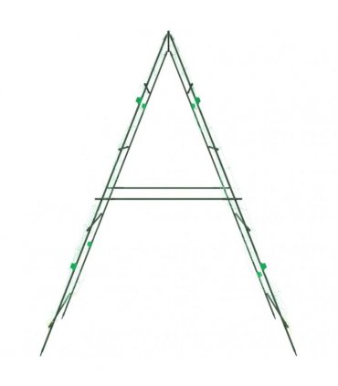 vidaXL Garden Trellises for Climbing Plants 2 pcs A-Frame Steel