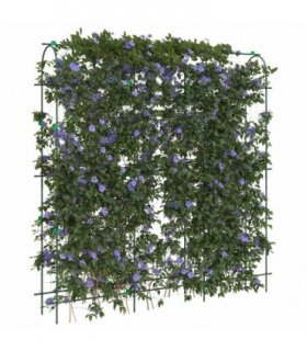 vidaXL Garden Trellises for Climbing Plants 2 pcs U-Shape Steel