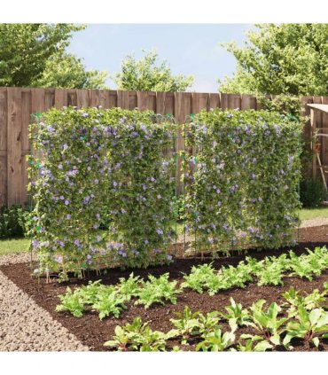 vidaXL Garden Trellises for Climbing Plants 2 pcs U-Shape Steel