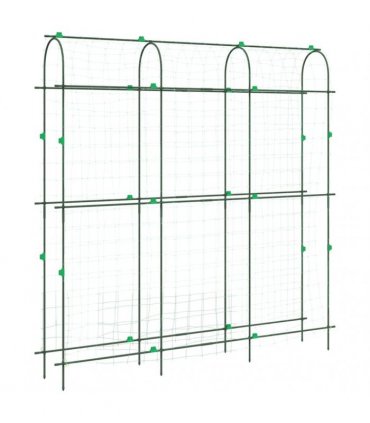 vidaXL Garden Trellises for Climbing Plants 3 pcs U-Shape Steel