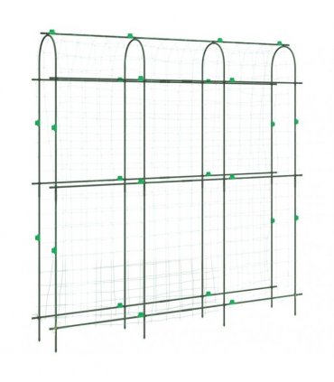 vidaXL Garden Trellises for Climbing Plants 3 pcs U-Shape Steel