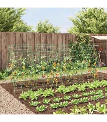 vidaXL Garden Trellises for Climbing Plants 4 pcs A-Frame Steel