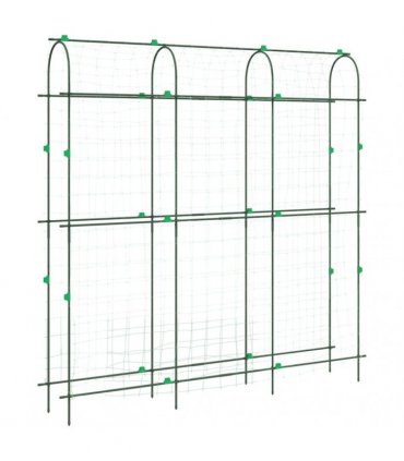 vidaXL Garden Trellises for Climbing Plants 4 pcs U-Shape Steel