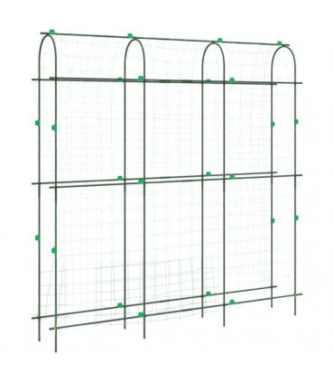 vidaXL Garden Trellises for Climbing Plants 4 pcs U-Shape Steel