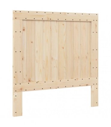 vidaXL Bed Frame without Mattress with Headboard 100x200 cm Solid Wood