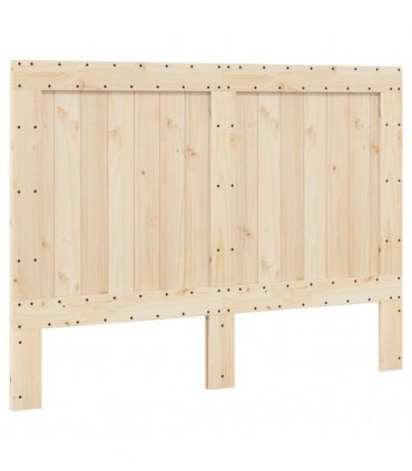 vidaXL Bed Frame without Mattress with Headboard 140x200 cm Solid Wood