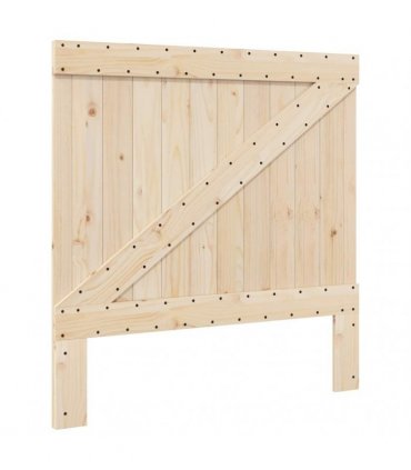 vidaXL Bed Frame without Mattress with Headboard 100x200 cm Solid Wood