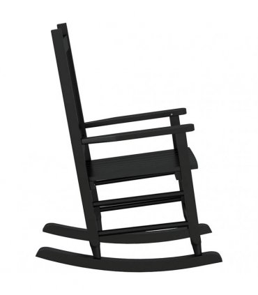 vidaXL Rocking Chairs for Children 2 pcs Black Solid Wood Poplar