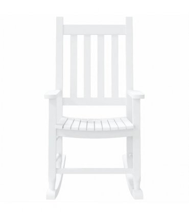 vidaXL Rocking Chairs for Children 2 pcs White Solid Wood Poplar