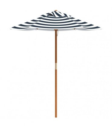vidaXL Picnic Table for 4 Kids with Umbrella Solid Wood Fir