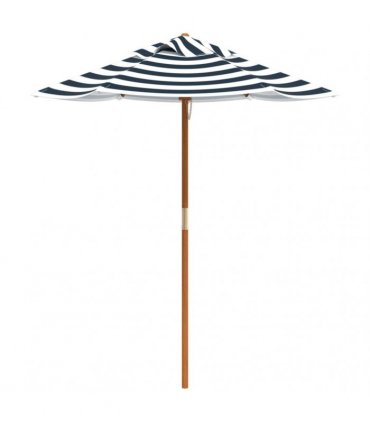 vidaXL Picnic Table for 4 Kids with Umbrella Solid Wood Fir