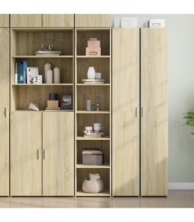 vidaXL Highboard Sonoma Oak 40x41x185 cm Engineered Wood