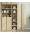 vidaXL Highboard Sonoma Oak 40x41x185 cm Engineered Wood