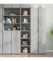 vidaXL Highboard Concrete Grey 40x41x185 cm Engineered Wood