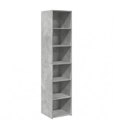 vidaXL Highboard Concrete Grey 40x41x185 cm Engineered Wood