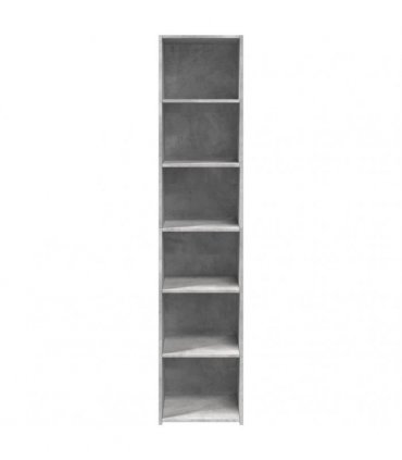 vidaXL Highboard Concrete Grey 40x41x185 cm Engineered Wood