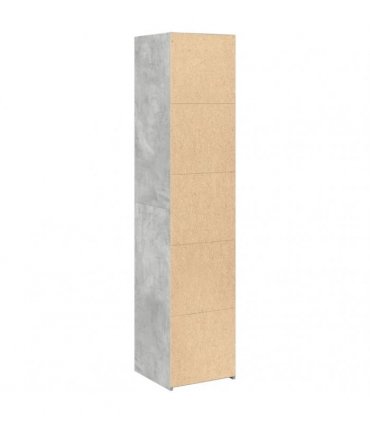 vidaXL Highboard Concrete Grey 40x41x185 cm Engineered Wood