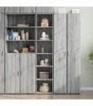 vidaXL Highboard Grey Sonoma 40x41x185 cm Engineered Wood